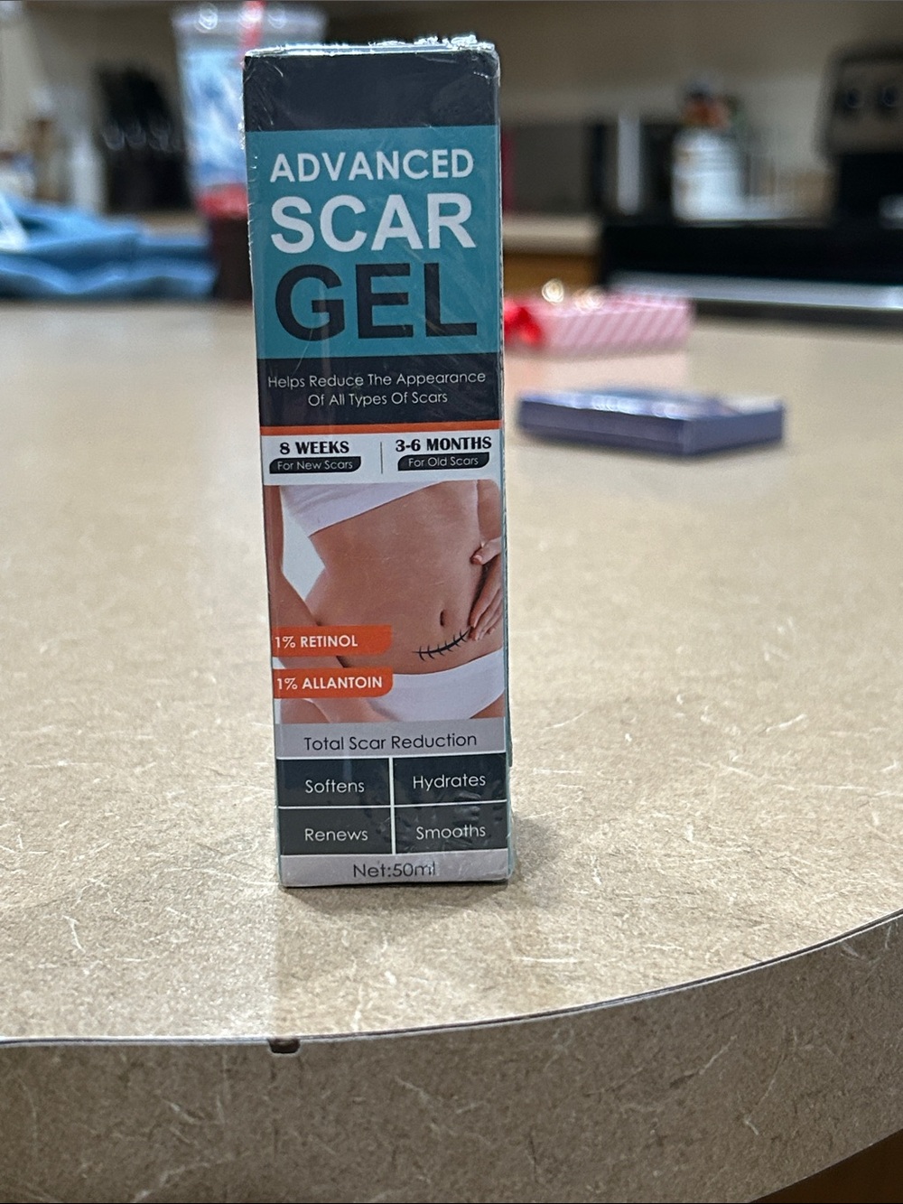 Advanced Scar Gel 50ml - Hydrating Scar Reduction Gel (Teal/Coral)